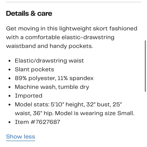 Side Pocket Athleisure Skort - Picture 4 of 7